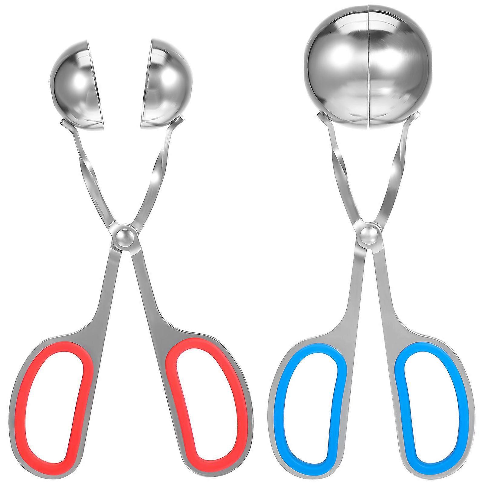 Meatball Scoop Ball Maker Stainless Steel for Kitchen Use 2Pcs Set