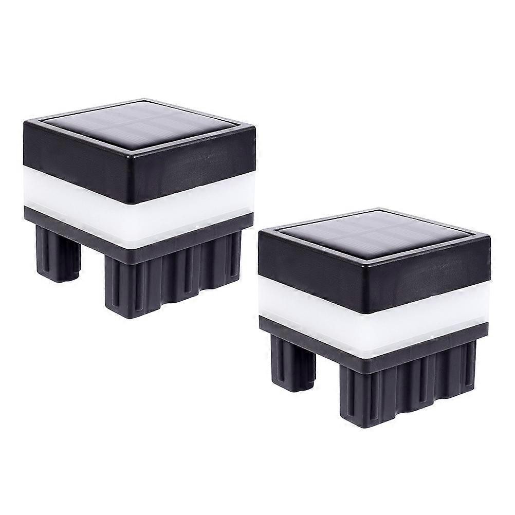 Solar Fence Lights with Waterproof Function 10Pcs Outdoor Yard Lighting