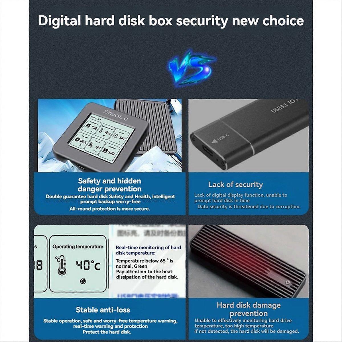  M.2 NVME SSD Enclosure Only for 2242 M.2 NVME SSD