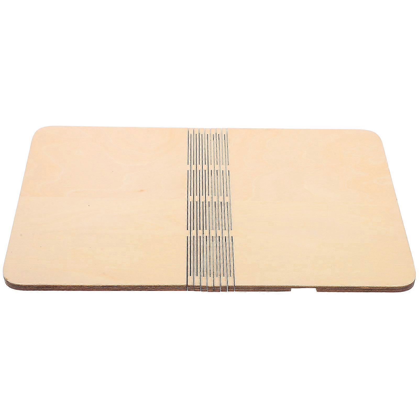 Folding Book Light Wood Shell for DIY Supply with for Making