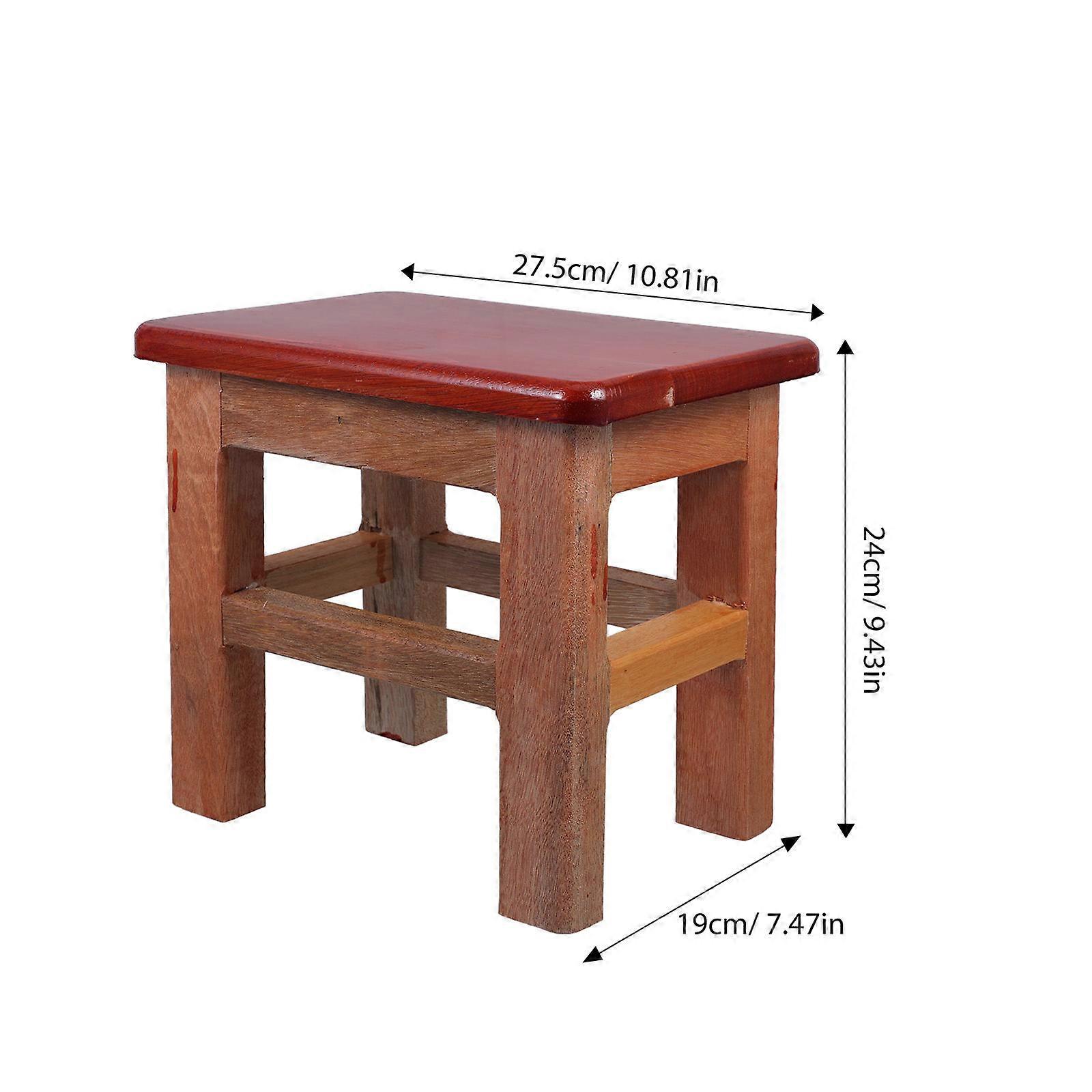 Solid Wood Stool for Home Use Crafted with Durability and Style Multi Color Wooden Stool 12.5 x 12.5 x 15 inches