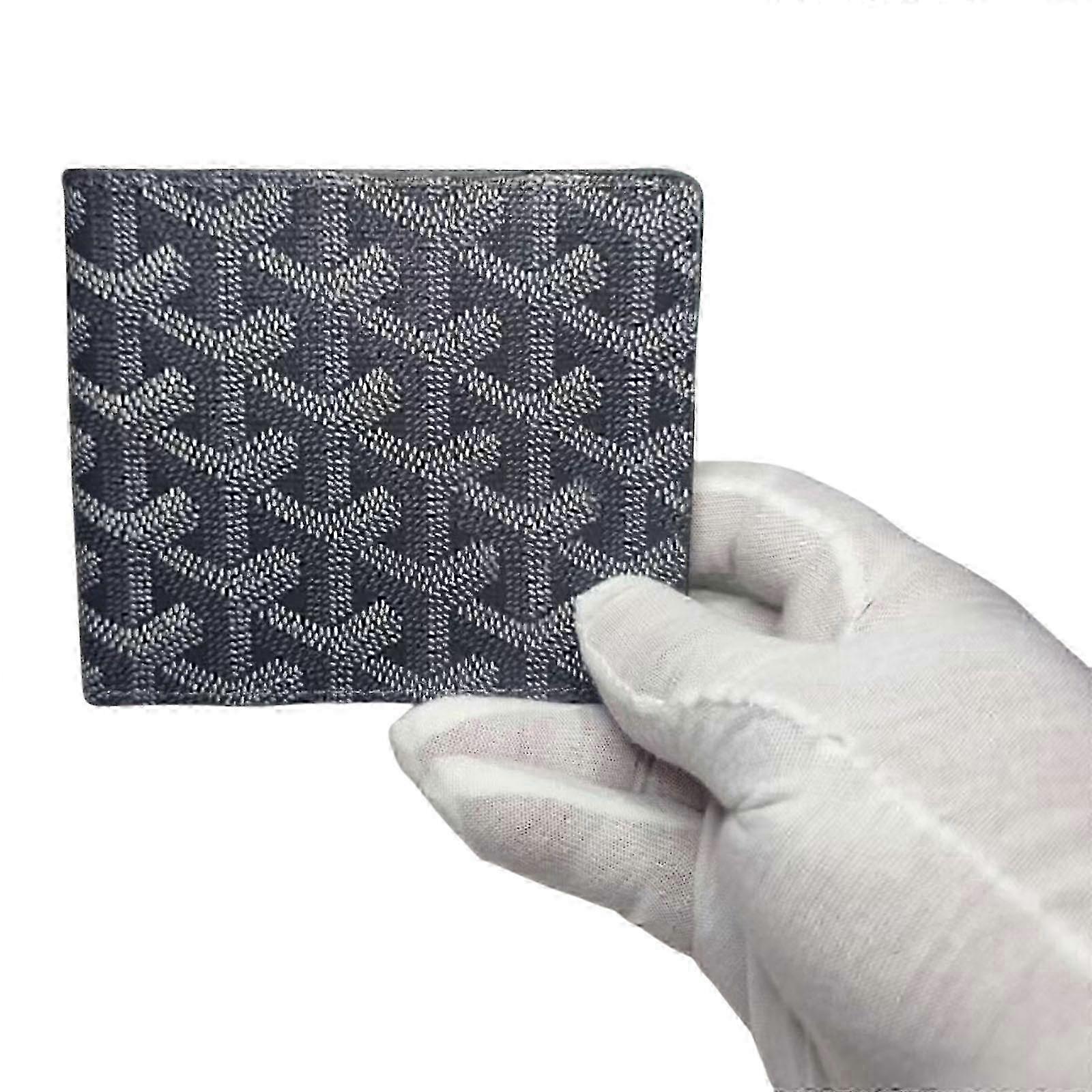 Slim Card Holder for Daily Essentials Featuring Houndstooth Print