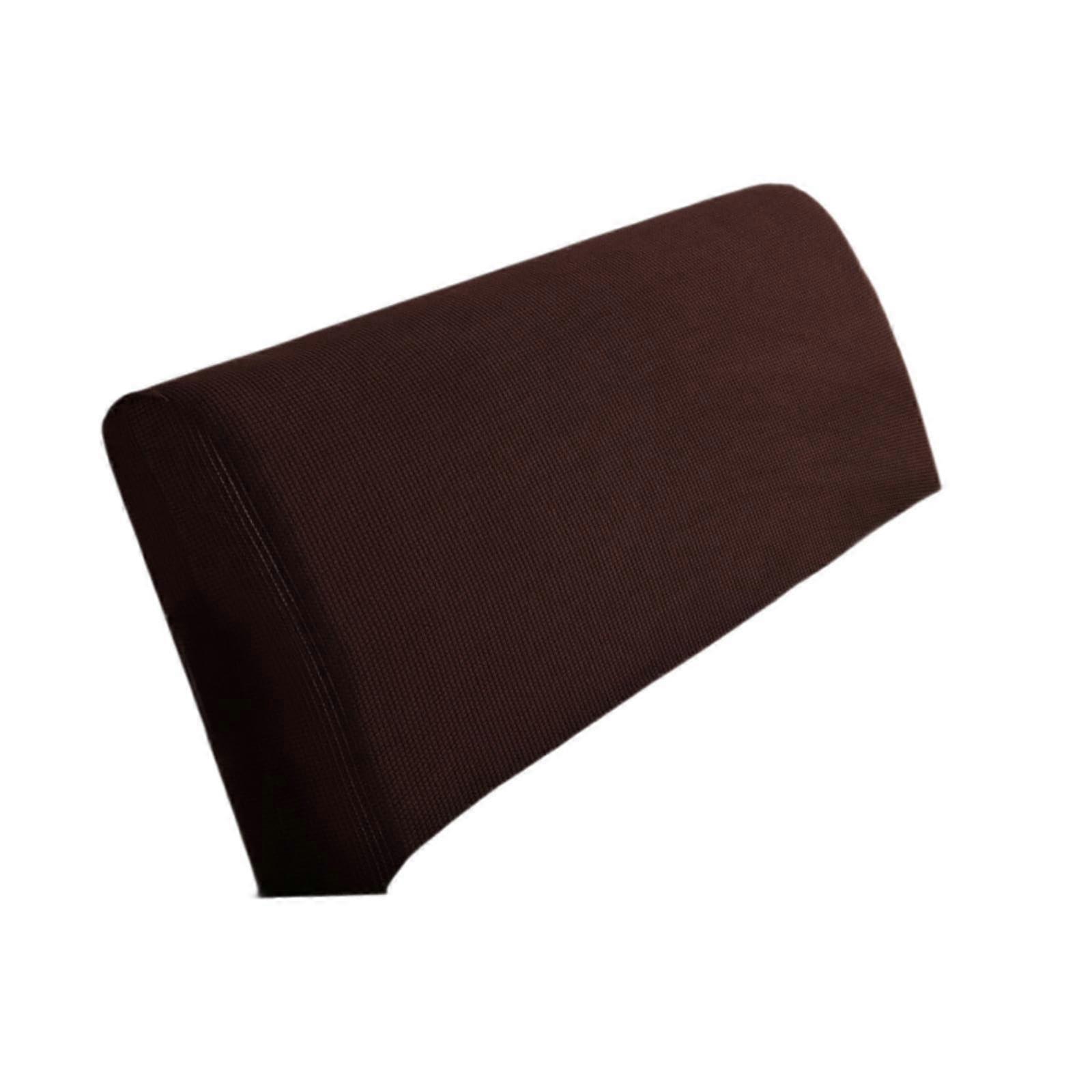 Stretchable Polyester Headboard Cover Brown Washable Dustproof Protector Universal Fit 59x27