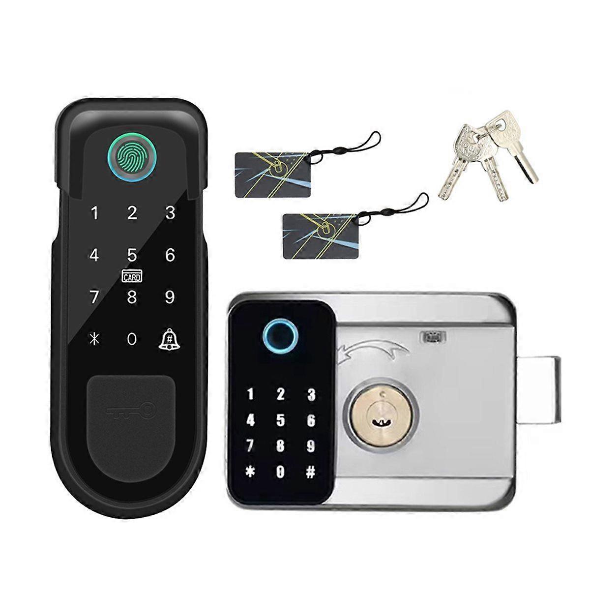 Fingerprint Home Lock for Tuya Bluetooth Door Lock Keyless Entry Fingerprint Tuya App Key IC Card Mo