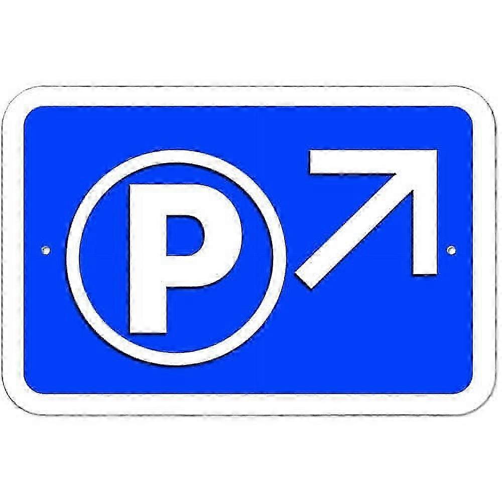 Parking Right Up Arrow Sign