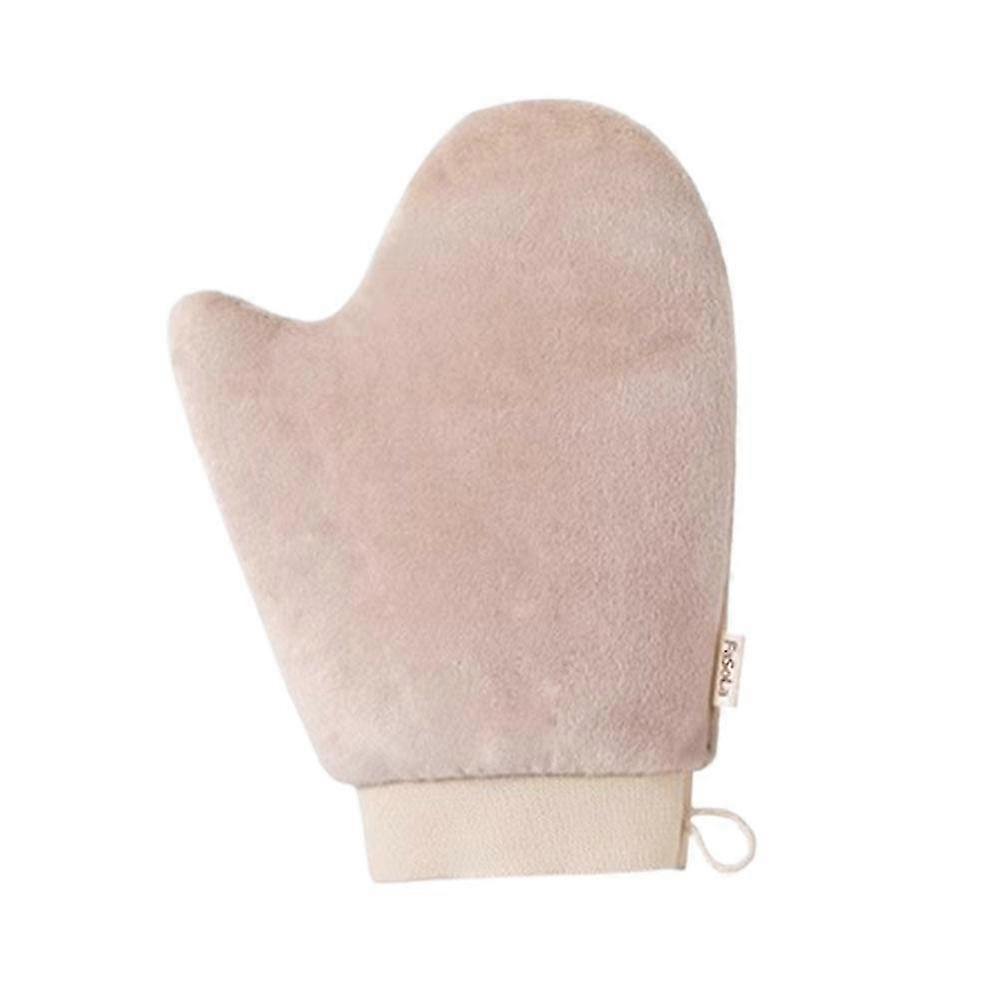 Body Lotion Gloves Hands-free Moisturizing Applicator Soft Touch Even Application No Mess Quick Dry With Hanging Rope Beige Pink