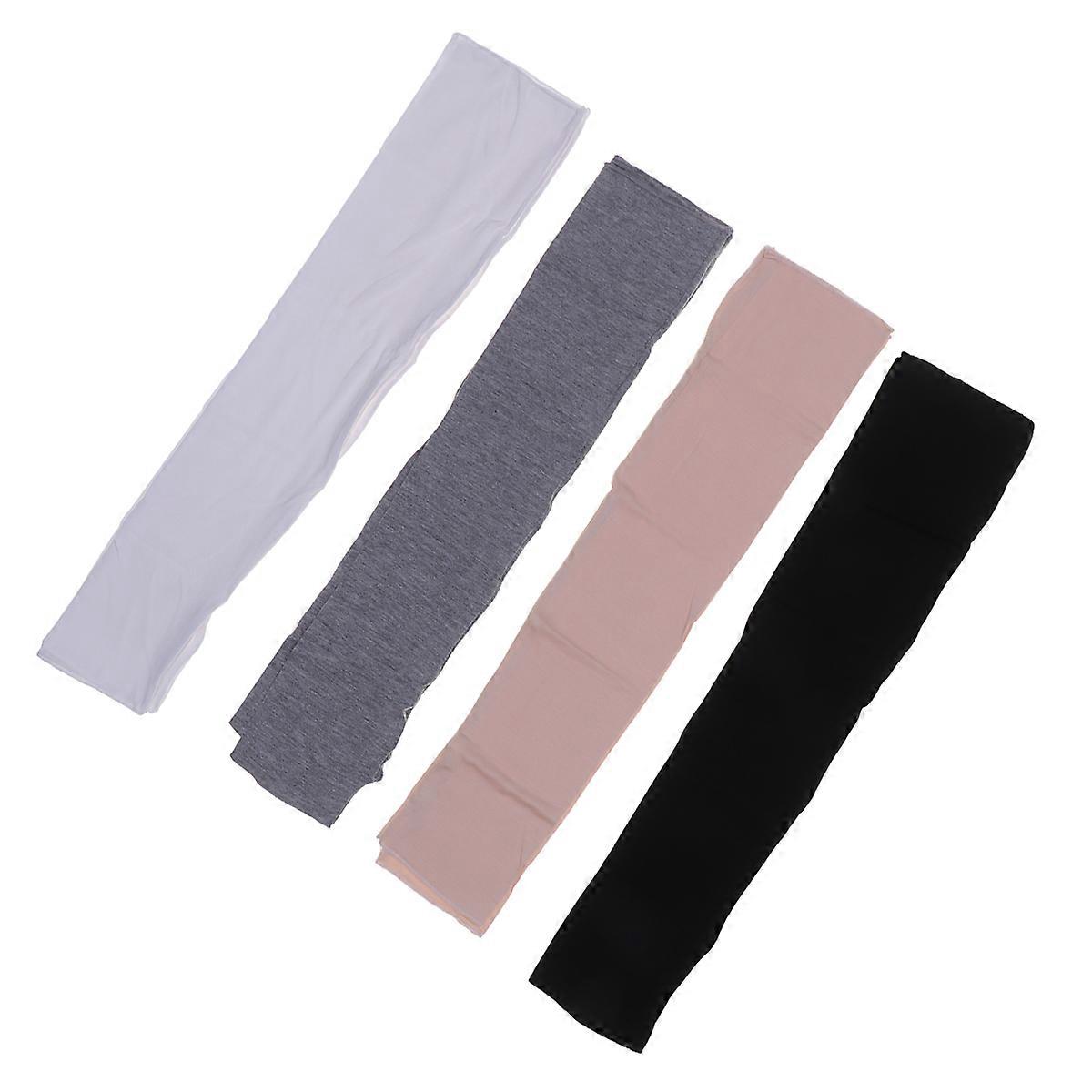 Sun-Resistant Gloves Cycling Sunscreen Mitten 4Pair Assorted Color