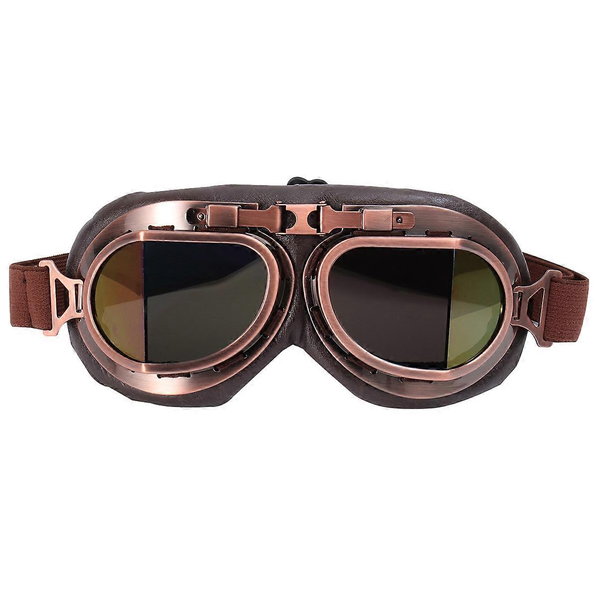 Windproof Motor Riding Goggles Protective Dark Red