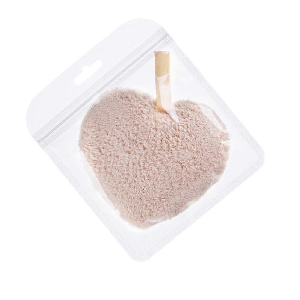 Makeup Powder Puff Heart Shape for Makeup Removal 3Pcs Cotton Pads