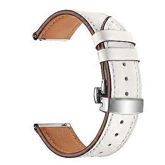 20 mm breites, hochwertiges Echtleder-Uhrenarmband aus Rindsleder als Ersatz für Garmin Vivoactive 3/Vivom