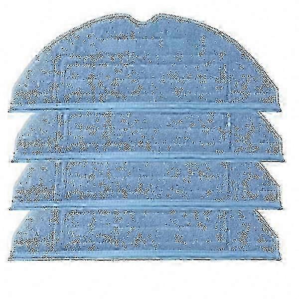 Microfiber Mop Pads Compatible with Roborock S7 S7+ S8, Blue Cleaning Cloths