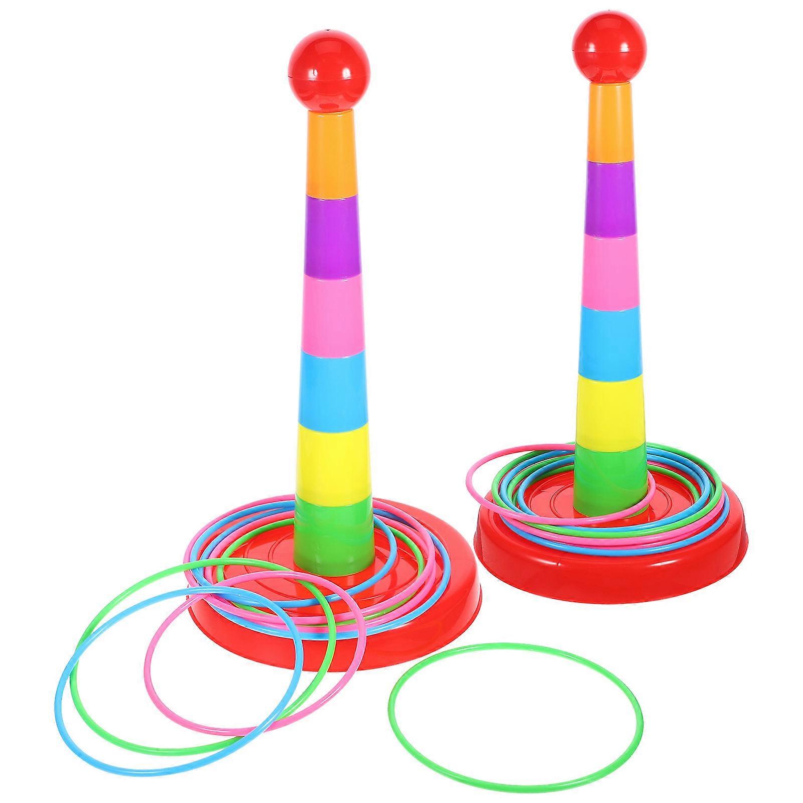 Ring Toss Assorted Color Stacking Cups for Kids 4Sets