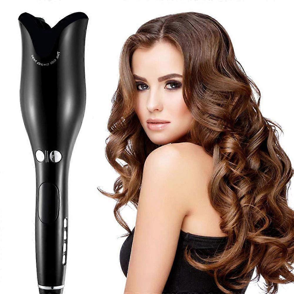 Automatic Hair Curler with Ceramic Ionic Conditioning, LCD Display, Dual Voltage, Adjustable Heat Levels