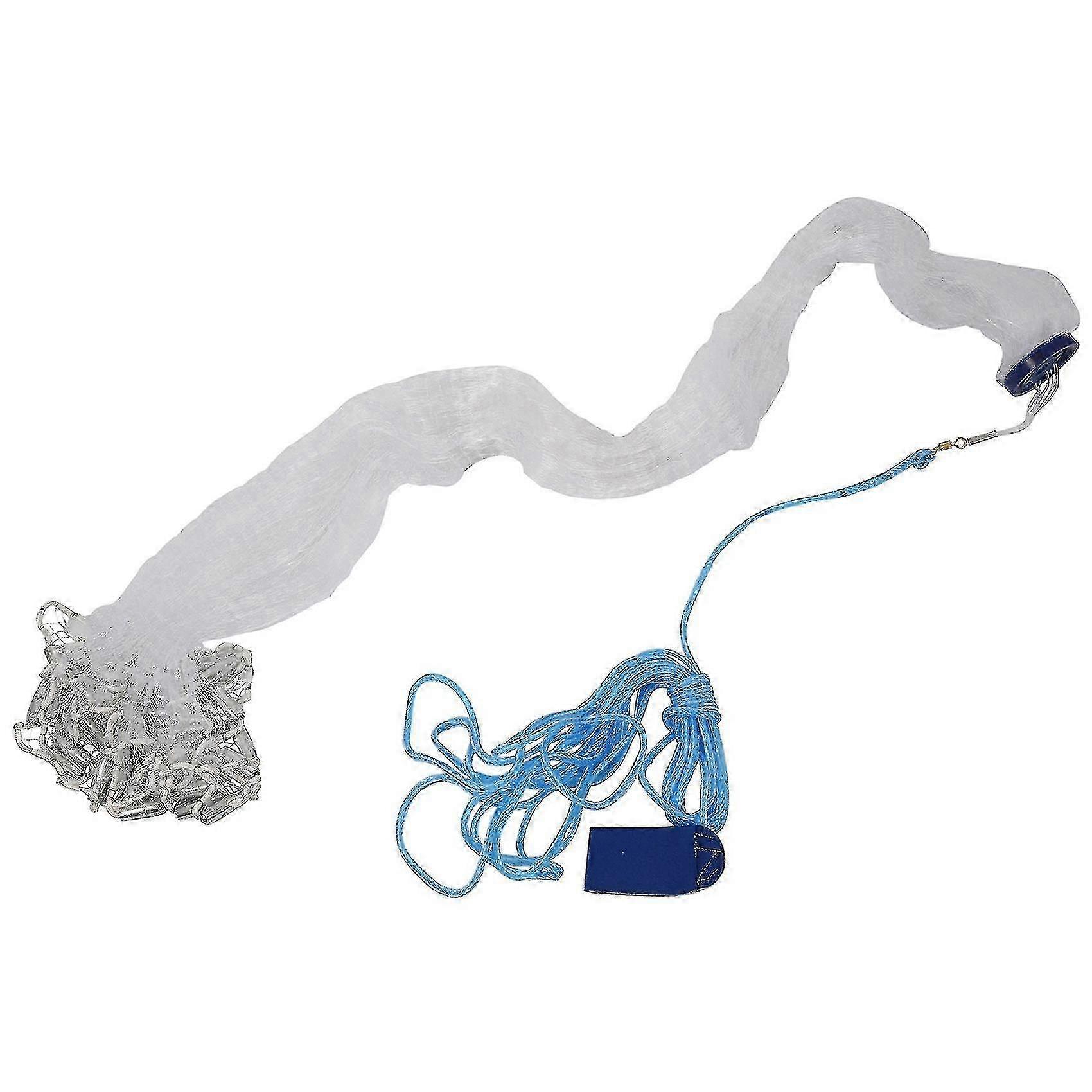 8ft Ing Net Bait Cast 3/4 Inch Nylon Mesh + Sinker