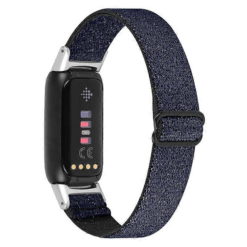 Elastic Nylon Watch Band Solo Loop Adjustable Strap Replacement for Fitbit Luxe