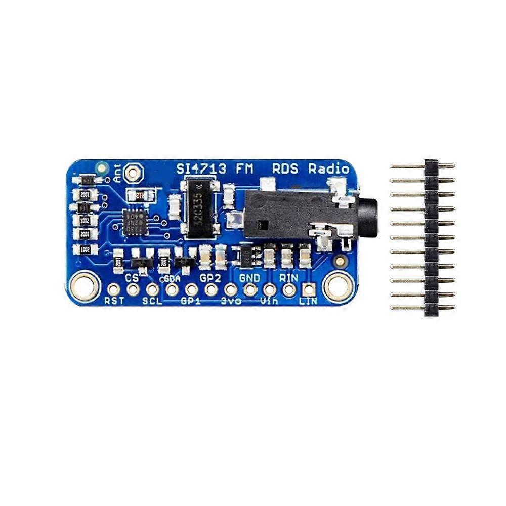 SI4713 Stereo FM Transmitter Module with Dual Channel Input LED Indicator Compact PCB Board