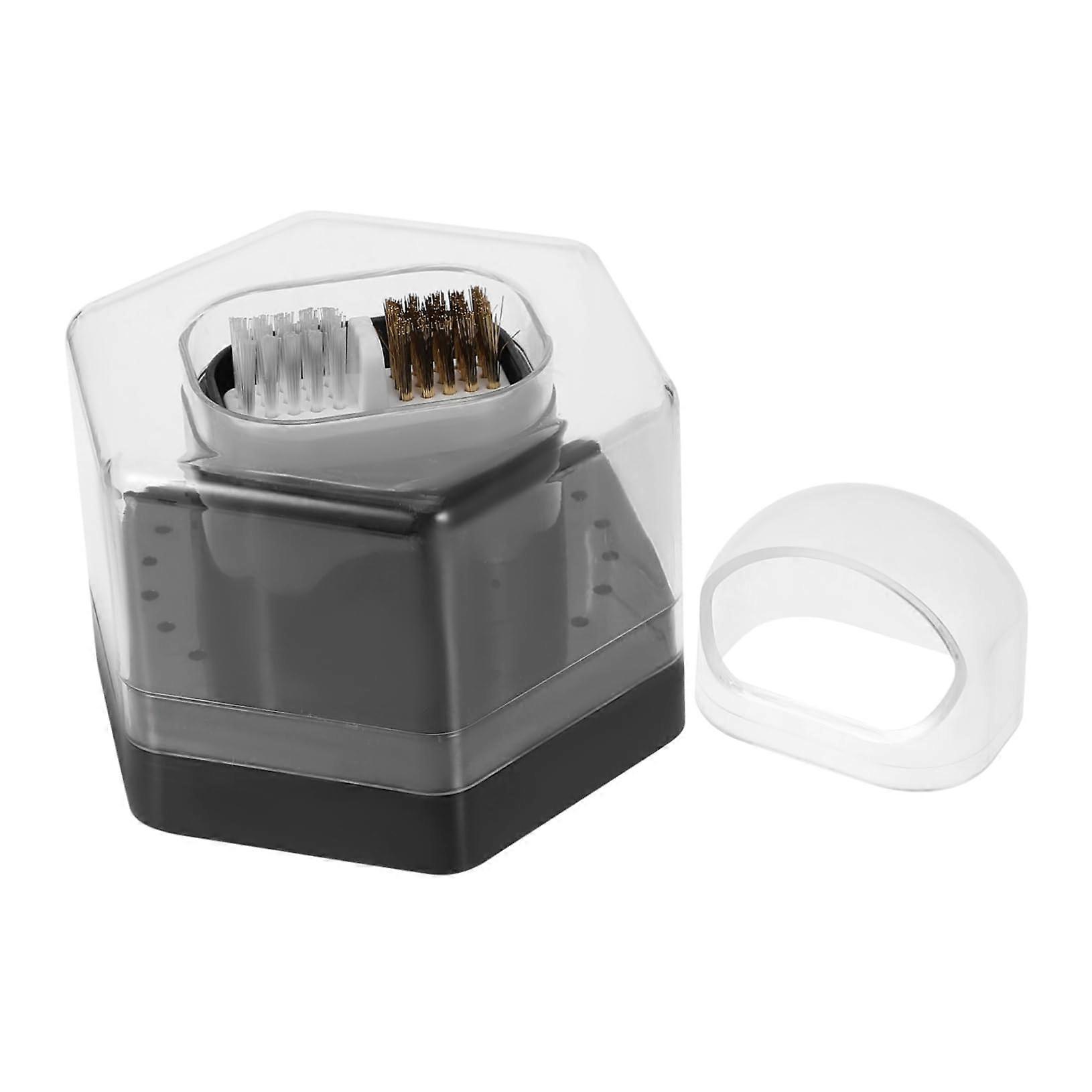 Nail Drill Bit Organizer Clear Storage Case with Transparent Display and Compact Travel Design