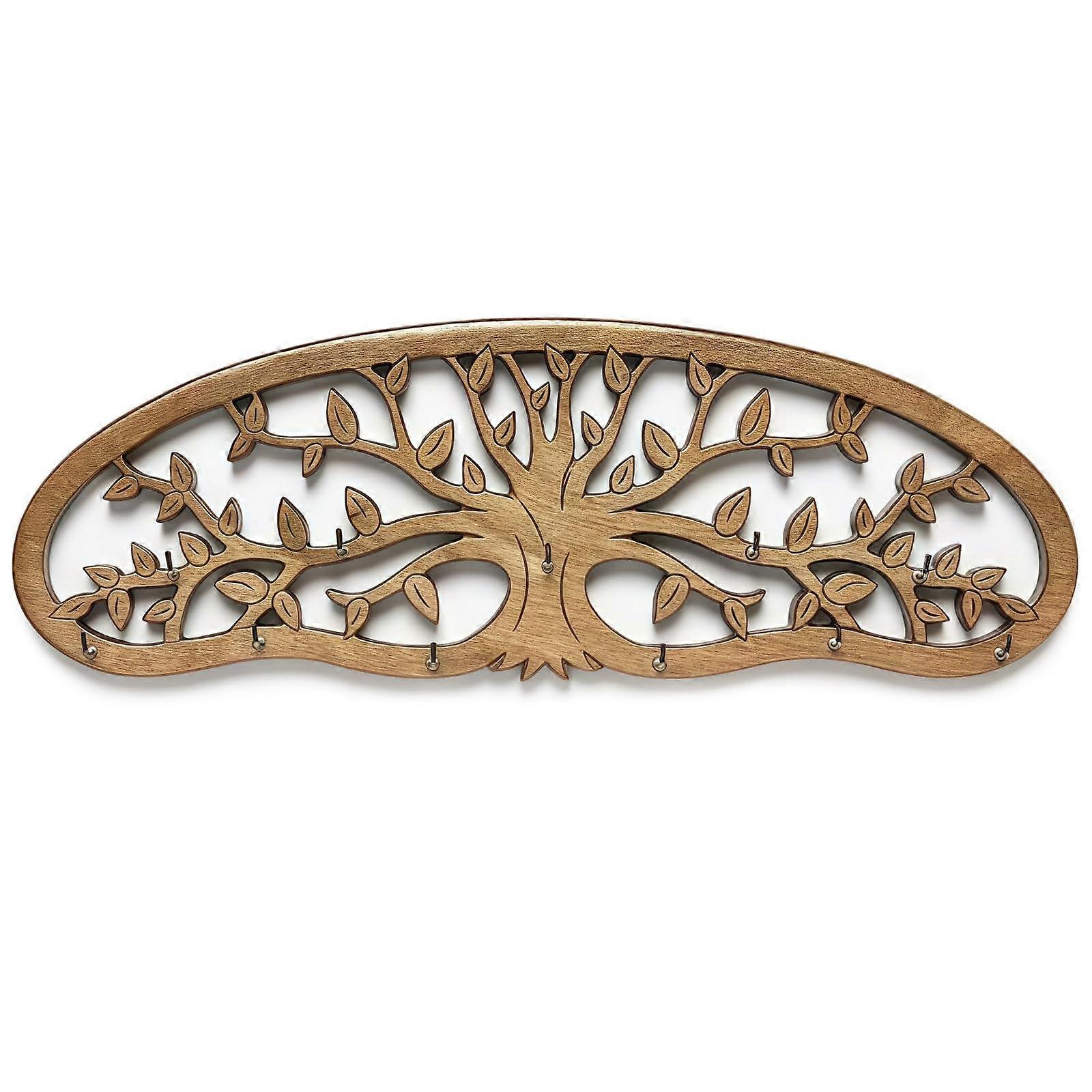 Herb Drying Rack Rustic Wall Mounted 15in Life Tree Design Space Saving Multi Hook Kitchen Decor