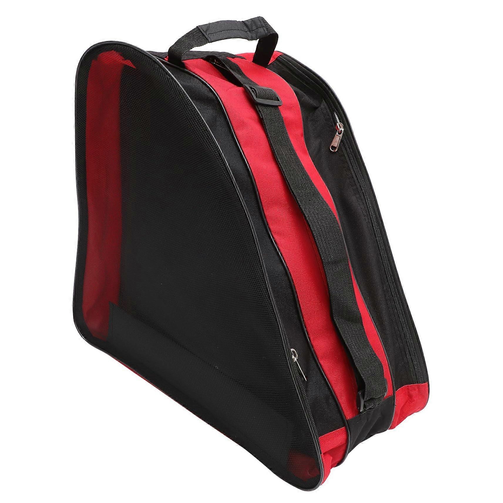 Skate Bag for Adults with Durable Triangular Design and Quick Clean Surface, Red