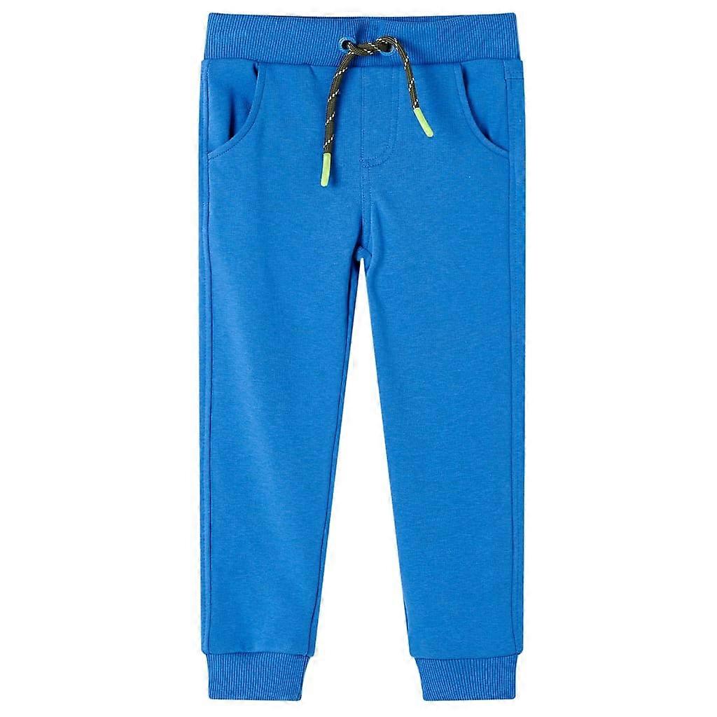Kinderjoggingbroek 116 blauw
