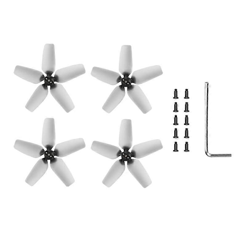 Drone Quick Release Propeller for FPV Drone 5Blade Durable Accessory 4PCS Easy Tool Installation