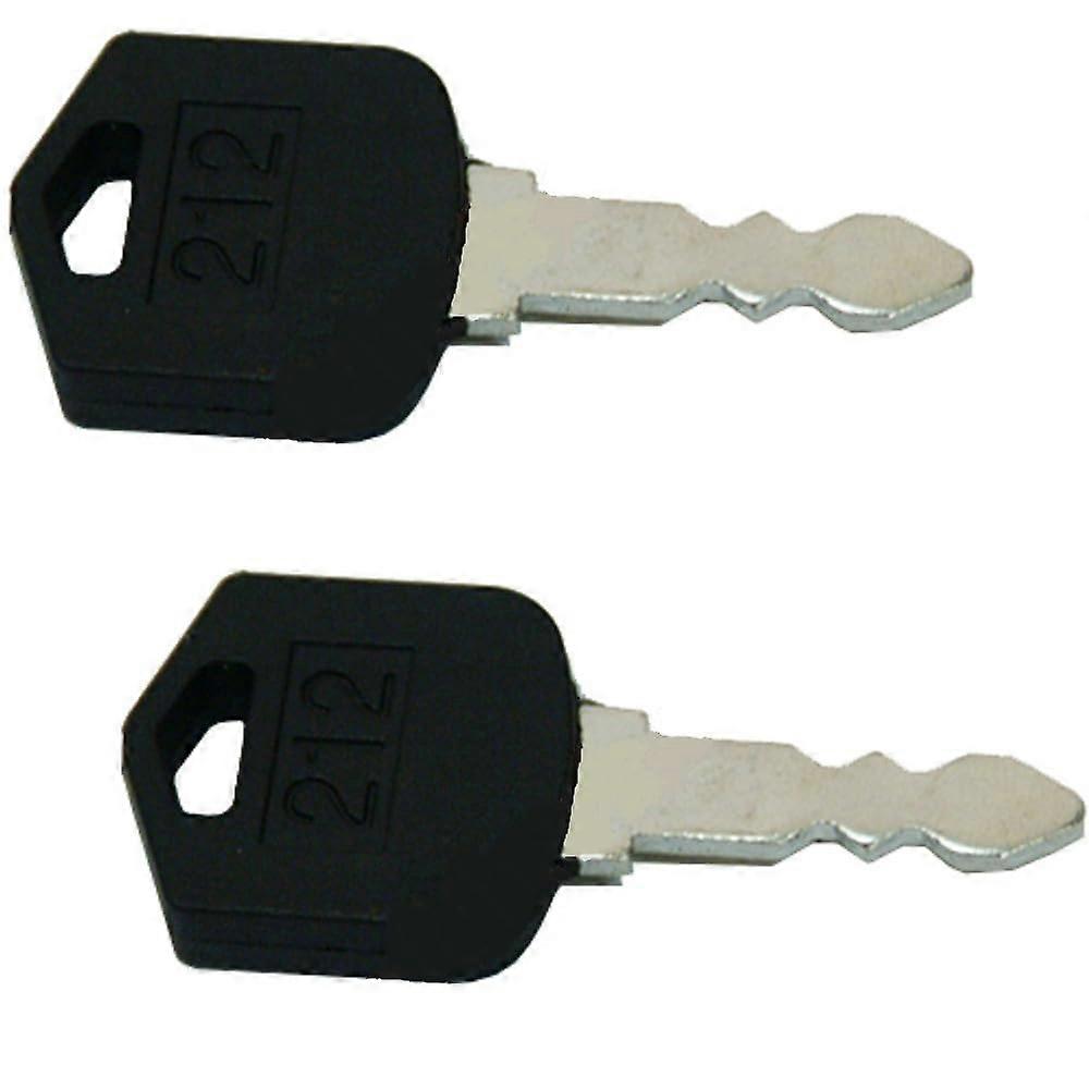 Forklift Ignition Key Pack for Doosan and Daewoo Models, Reliable Replacement Dual Set
