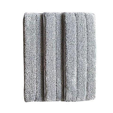 Flat Mop Replacement Pads 32x12cm Thickened Gray Microfiber Mop Covers 3 Pack with Pocket Fit