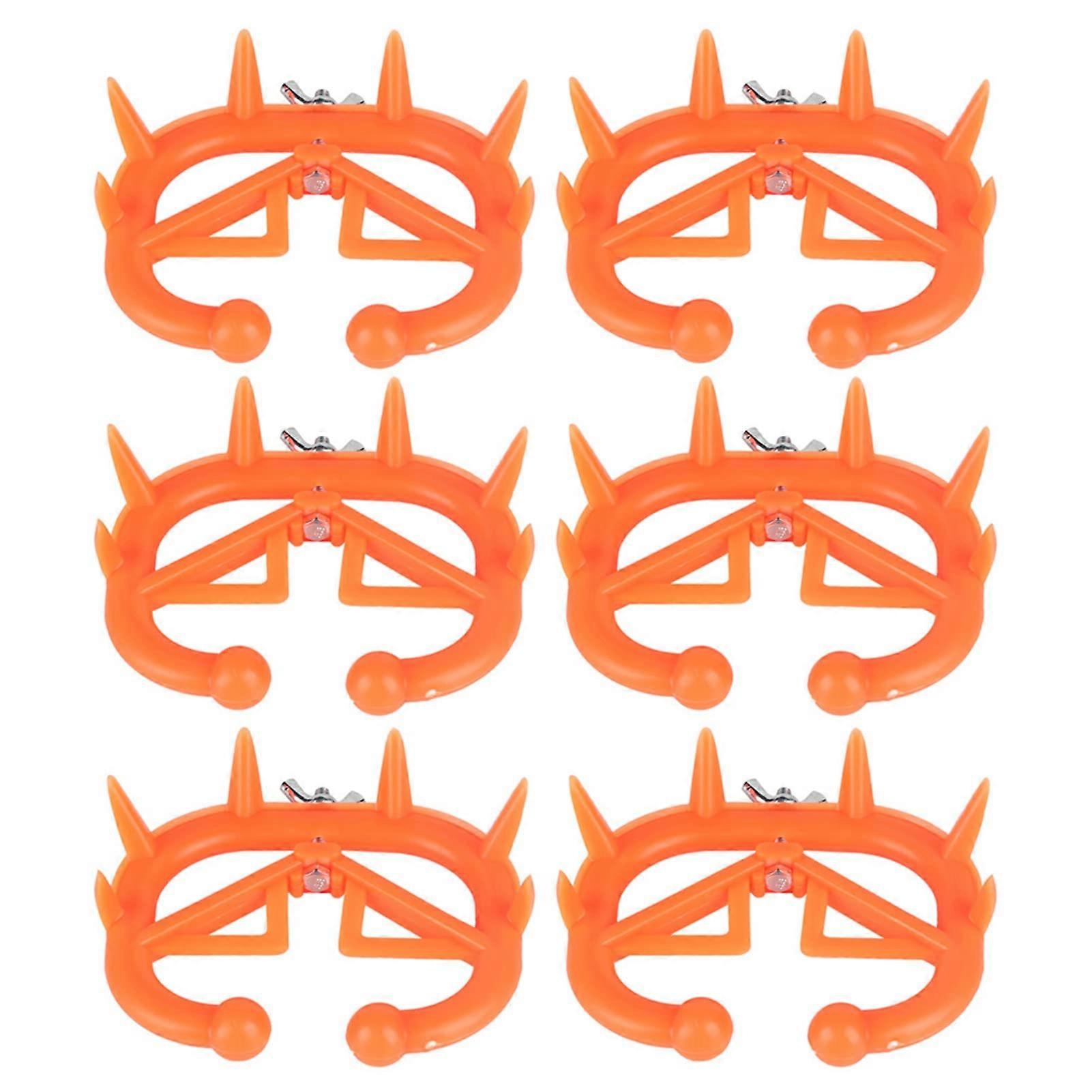 6PCS Plastic Calf Weaning Nose Ring for Cattle with Smooth Edges and Comfortable Secure Fit