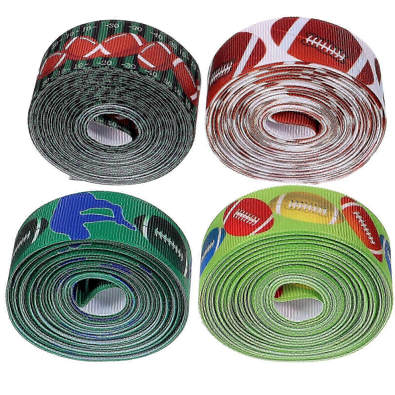 4 Rolls Ball Pattern Gift Wrapping Ribbon