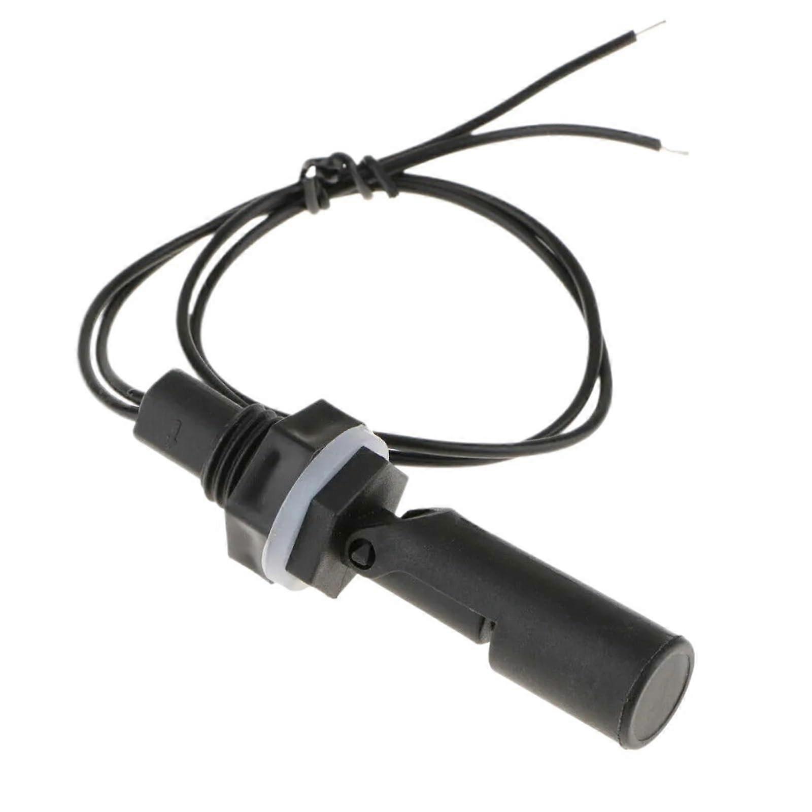 Float Switch Water Level Sensor 12V 24V Automatic Pump Controller for Tanks with Compact Black Housing