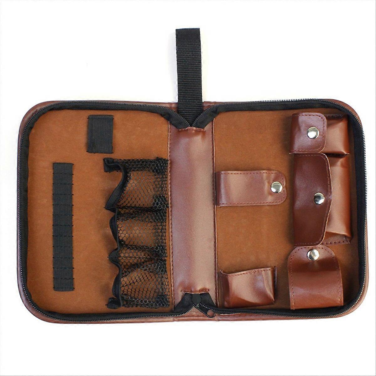 Golf Accessory Bag Storage Bag with Leather Cover