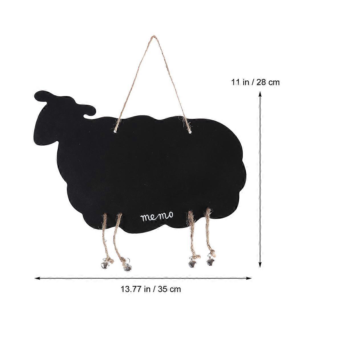 Mini Chalkboard Signs Black Sheep Shape for Leaving Message