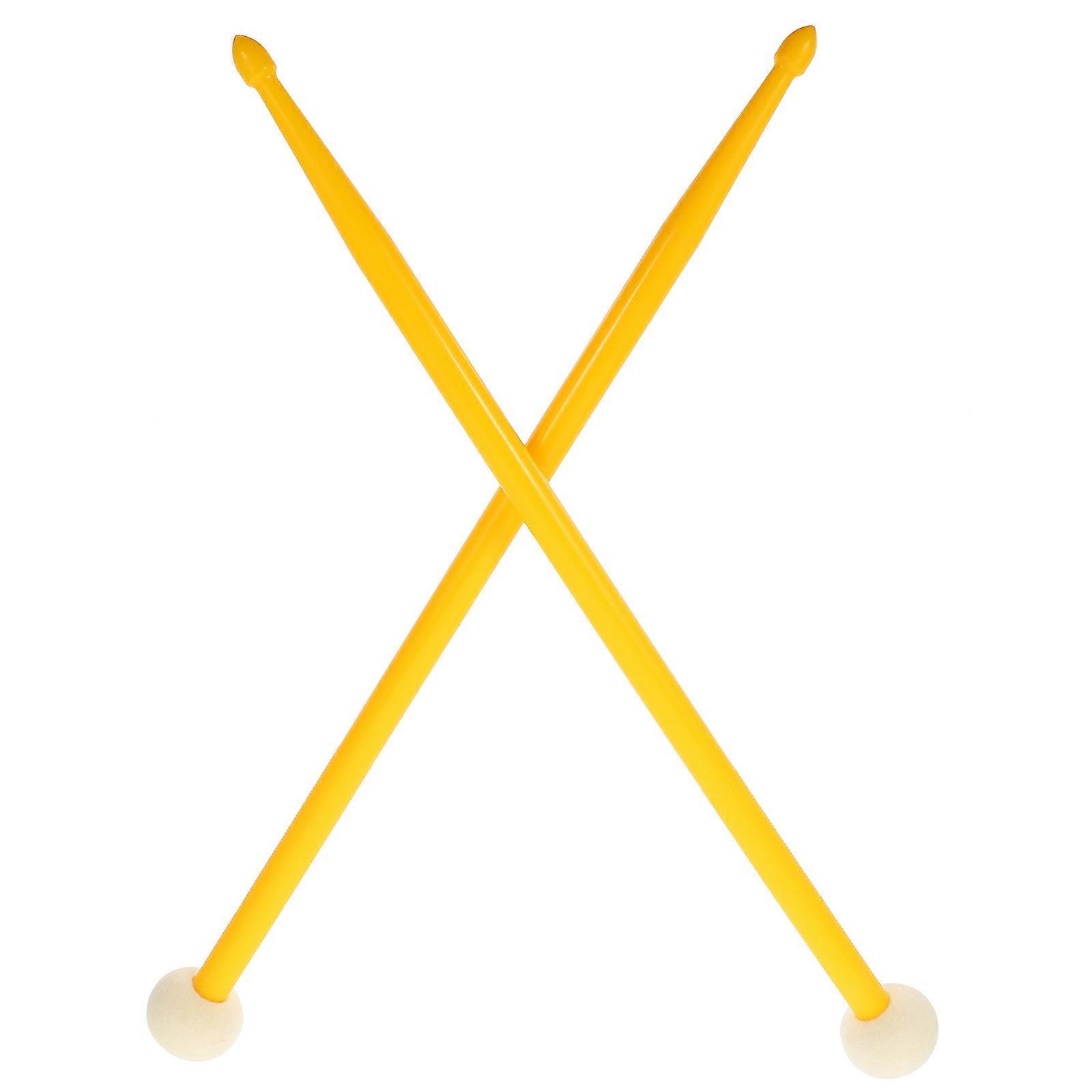 Double-End Drumsticks Nylon Drum Stick for Drum 1Pair Durable Percussion