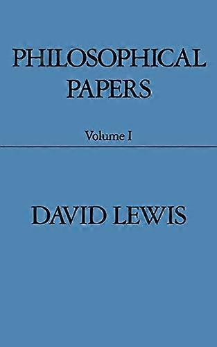 Philosophical Papers: Volume 1