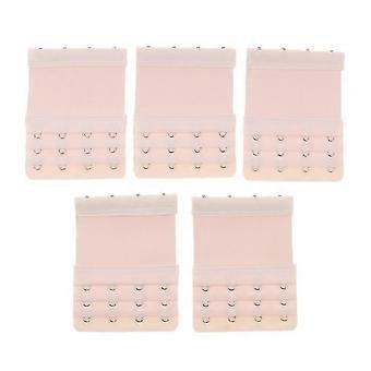 5Pack Bra Extender Strap 4Hook 3Rows Substituição Elastic Extension