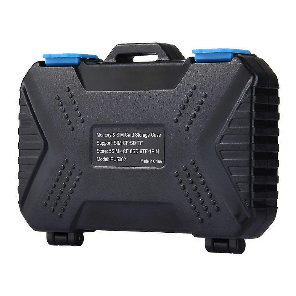 PULUZ  Waterproof Memory Card Reader Storage Box  Compatible With USB CF TF Reader SIM Cards Protector Case Holder Compatible With Tablet Computer Not