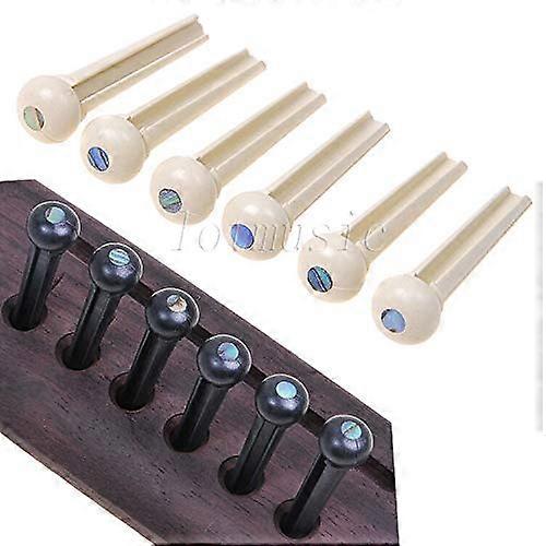 12pcs Acoustic Guitar Bridge Pins Replacement Set for Secure String Anchoring and Stability