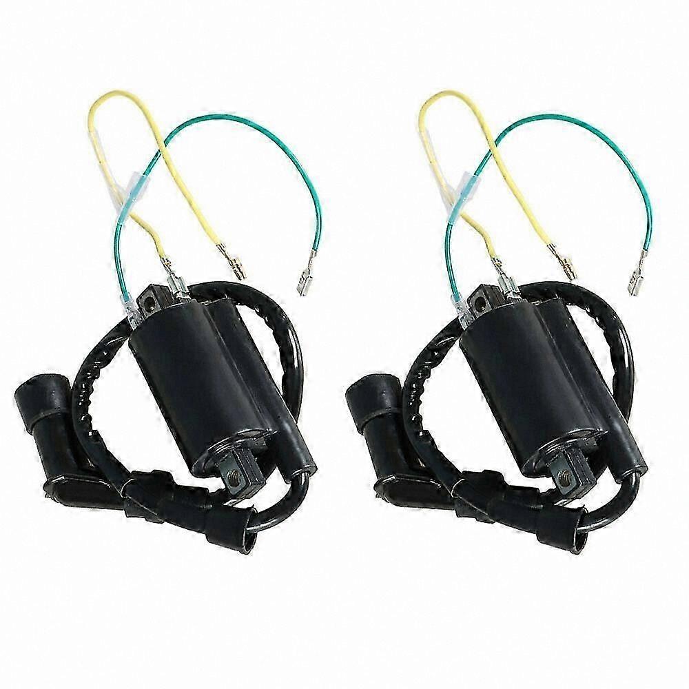 2-Pack 12V Ignition Coil Compatible with Multiple Motorcycle Models