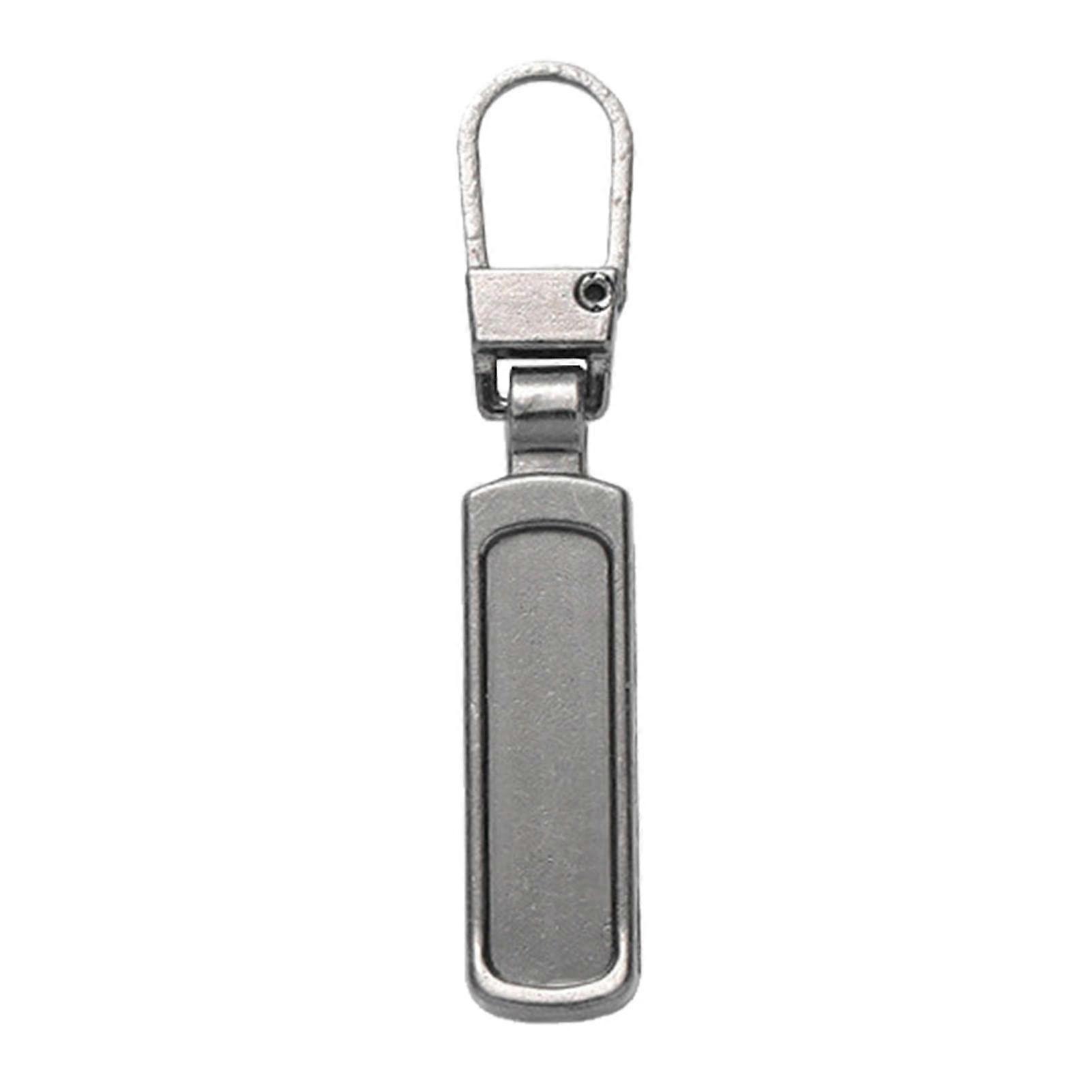 Zipper Pull Replacement Extender with Durable Metal Build for Luggage, Backpack, Jackets, Grey