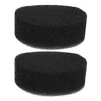 Fine Media Filter Pads for Aquarium 2Pcs Fish Tank Sponge Black