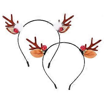 Party Antler Headband Women Girls Iron Material 2Pcs