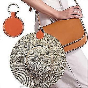 SHVY 1 Stück Magnetischer Sonnenhutclip für breitkrempige Hüte, Hutring aus PU-Leder zum Anbringen an Tasche, Gepäck und Rucksack