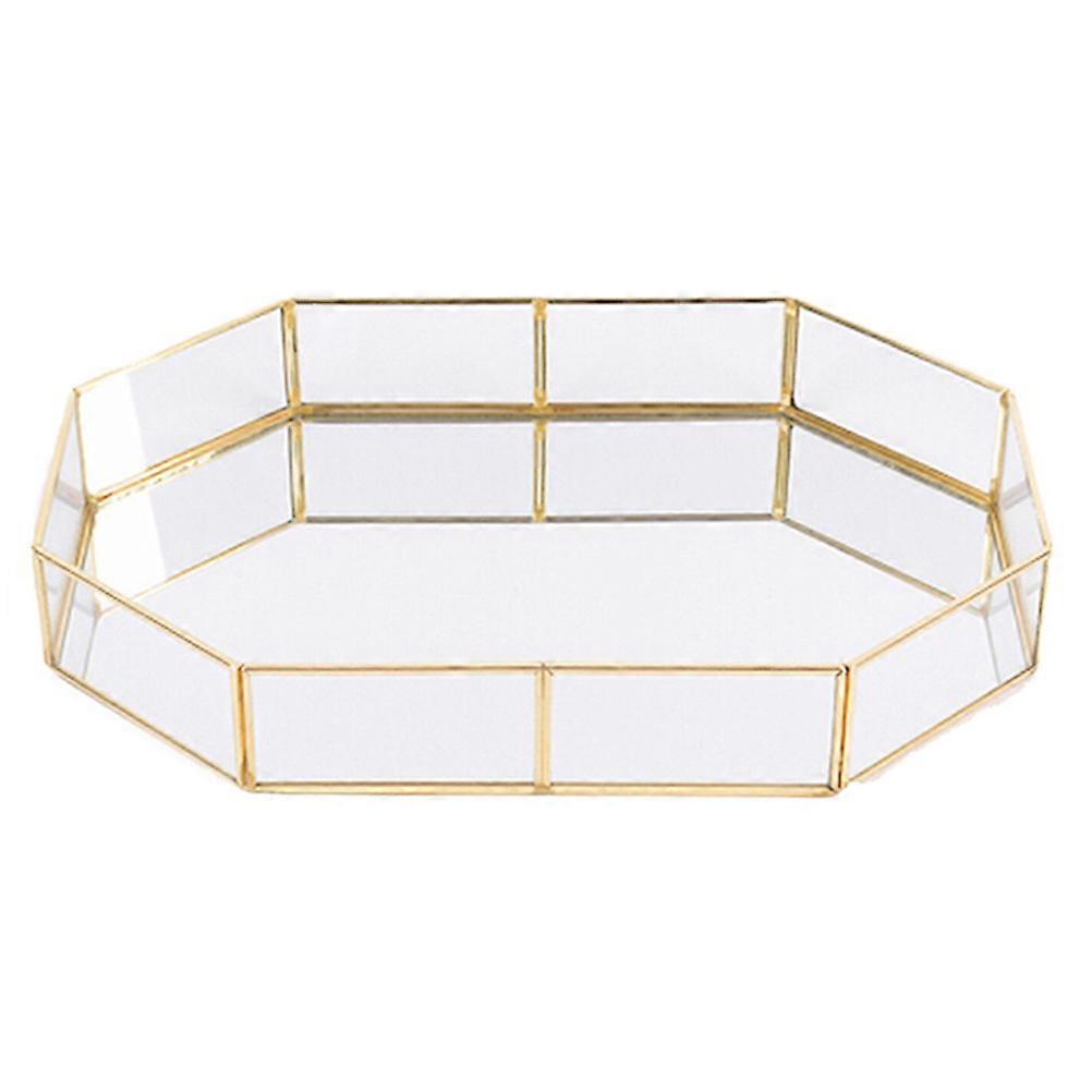 Makeup Storage Tray White Shape Cosmetics Tray for Desktop Organizer
