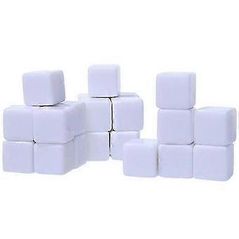 50Pcs 16mm/18mm Blanks Dice White Cubes Blanks Dice Set Classroom Board Game Smoothed Surface Six-Si