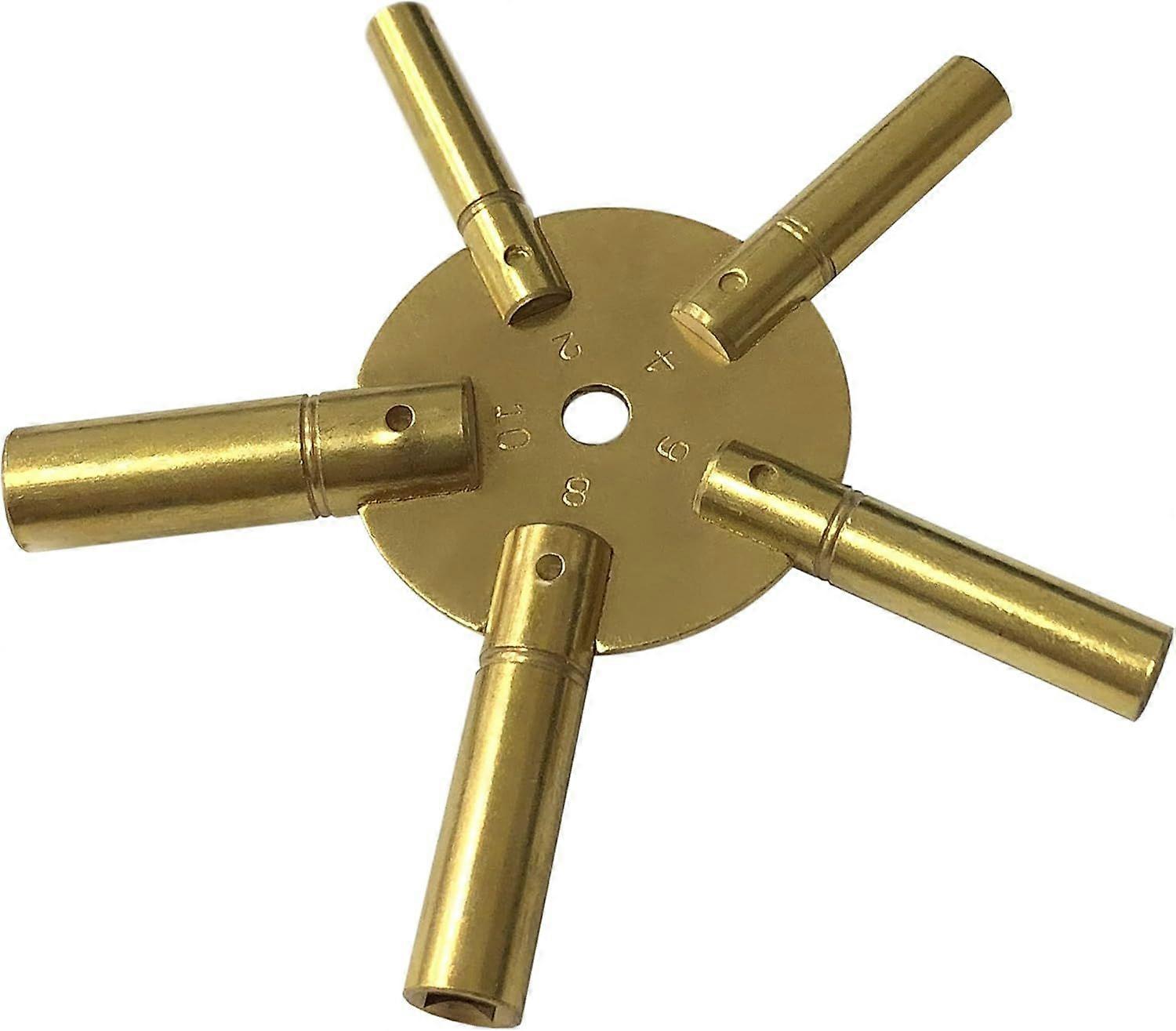 BRASS CLOCK SPIDER KEY WINDING KEYS 2-10 NEW TOOL