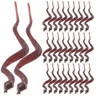 2026 Best!! Fake Snake Figures Prank Props for Decoration Made of PVC 100Pcs Toy Set