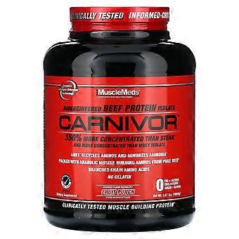 MuscleMeds, Carnivor, Bioengineered Beef Protein Isolate, Fruit Punch, 3.67 lbs (1,669 g)