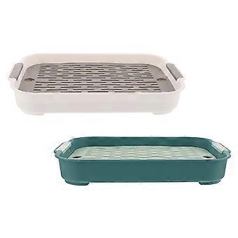 Pet Cleaning Supplies Rabbit Litter Box for Indoor Use 2Pcs Plastic Bunny Toilet