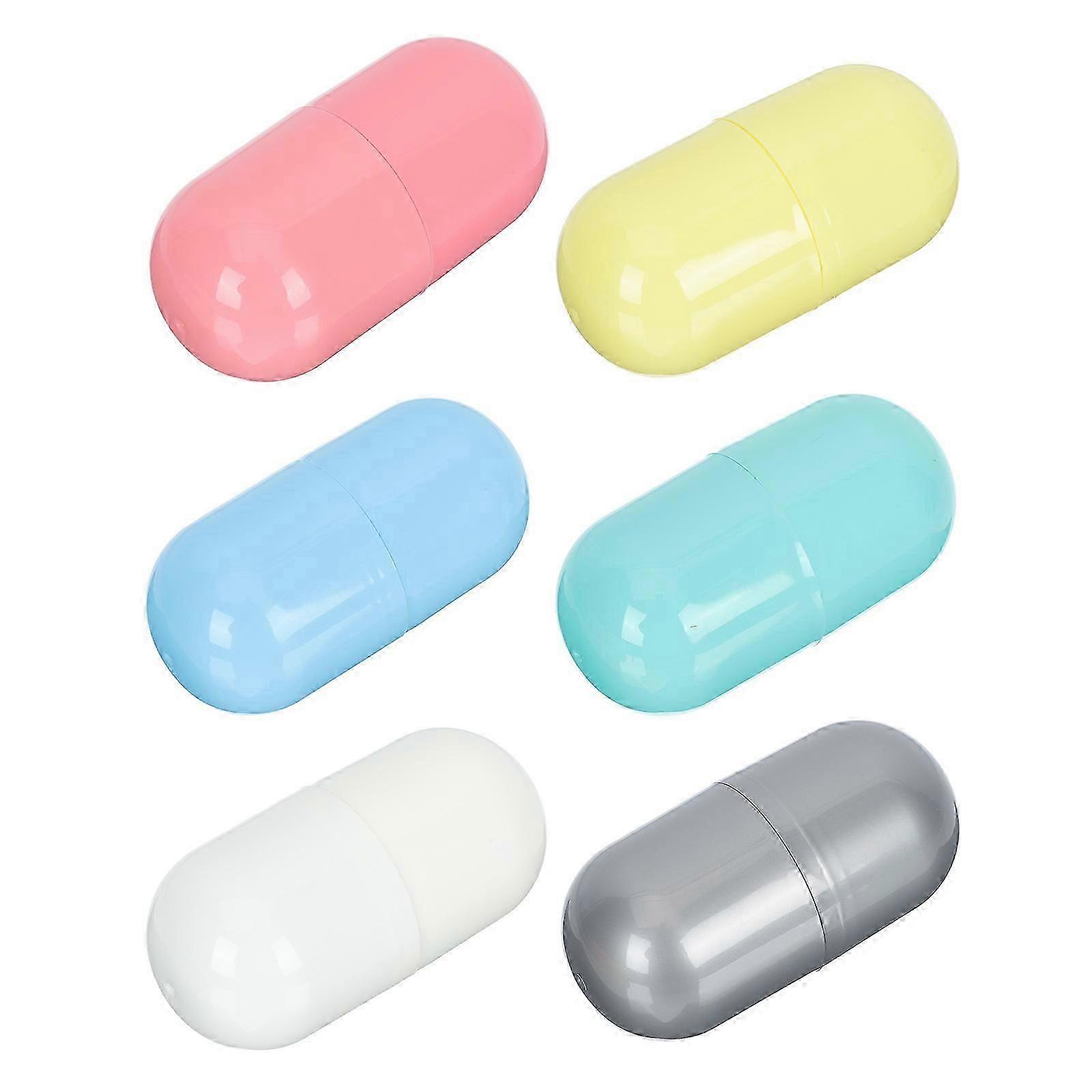Party Capsule Cylindrical Twisted Eggshell Capsule Gift Boxes for Decor 6Pcs