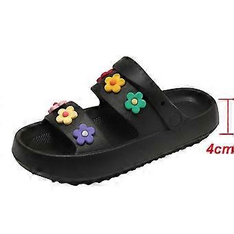 Blumen Sommer Plateau Sandalen Damen 2022 Offene Zehen Weiche Sohle Wolkenpantoffeln Frau Rutschfeste dicke Sohle StrandsandalenKostümschuhe > Erwachsene (unisex)